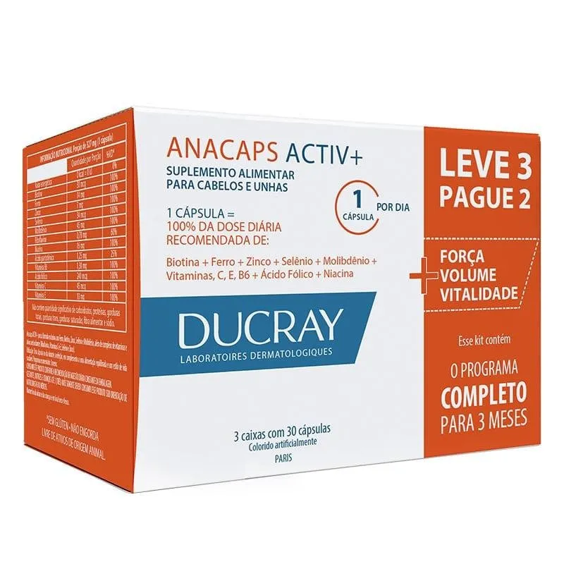 Ducray Kit Anacaps Activ Antiquada 90Capculas