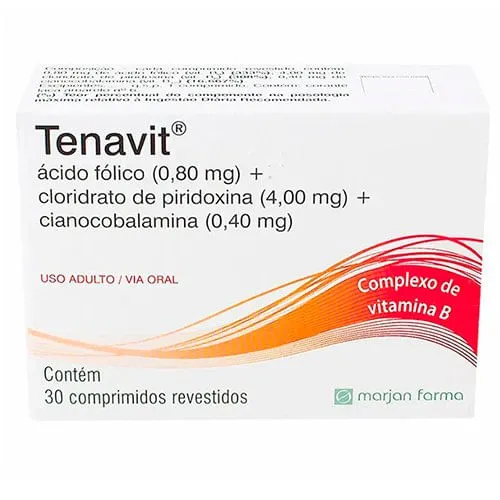Tenavit 0,8+4+0,4mg 30 Comprimidos Revestidos