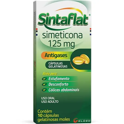 Sintaflat 125mg 10 Cápsula