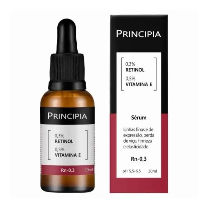 Sérum Hidratante Retinol 0,3% + Vitamina e Principia Skincare Rn-0,3 com 30ml