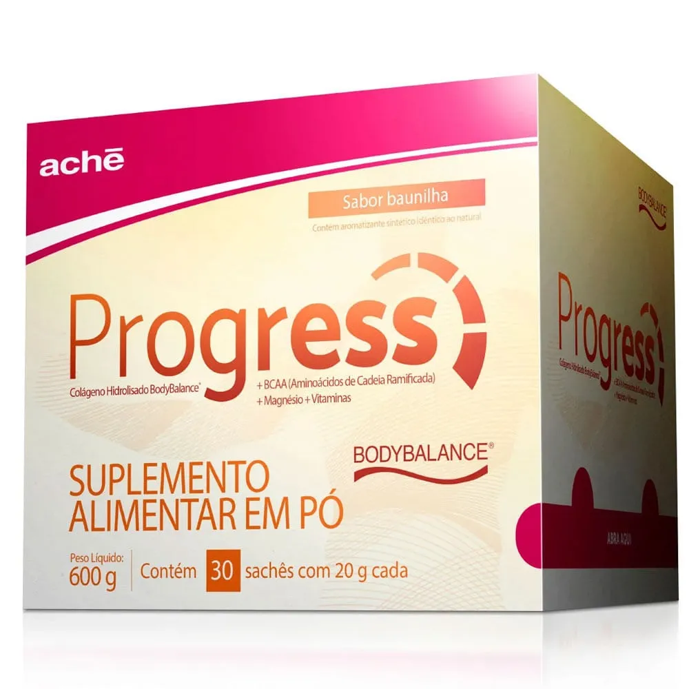 Progress Baunilha 20mg 30 sachês 20g