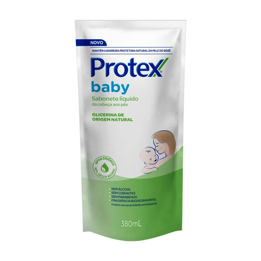 Sabonete líquido Protex Baby glicerina refil 380ml