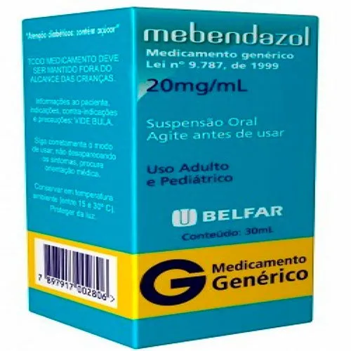 MEBENDAZOL 20mg/ml sus or fr 30ml BELFAR GENERICO