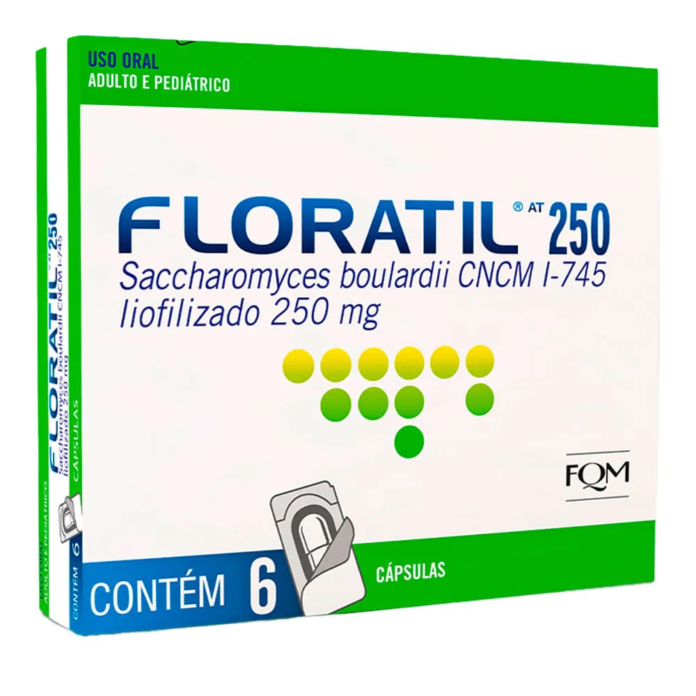 Floratil At 250mg 6 Cápsulas Fqm