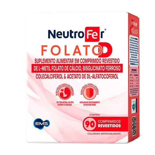 Neutrofer Folato D 90 Comprimidos Ems