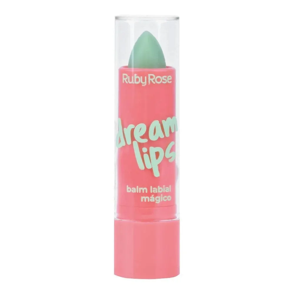Batom Ruby Rose Dream Lips Balm Labial Mágico Kiwi Party