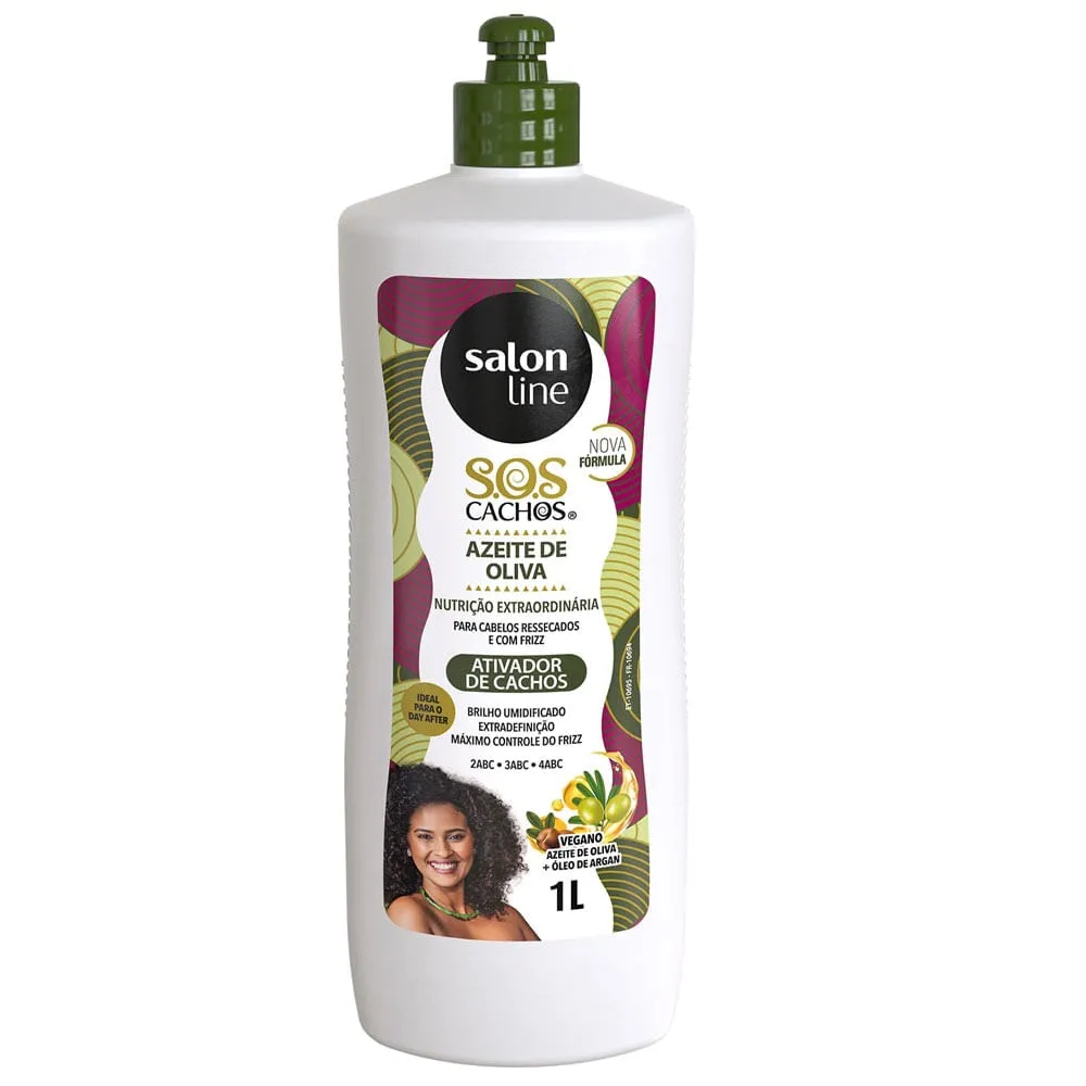 Ativador de Cachos Salon Line SOS Cachos Azeite de Oliva 1L