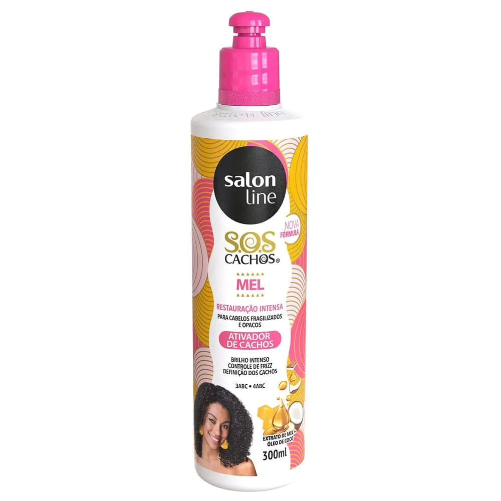 Ativador de Cachos Salon Line SOS Cachos Intensos Mel 300ml