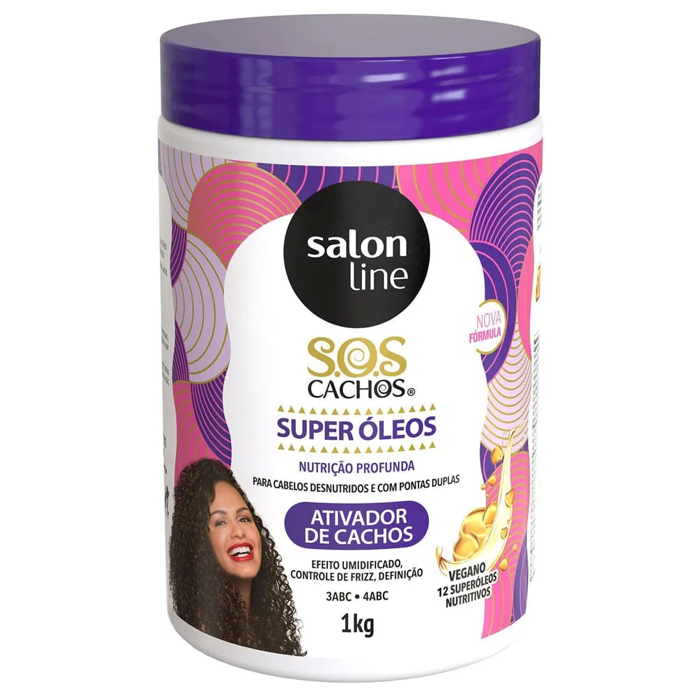 Ativador Salon Line SOS Cachos Super Óleos Nutritivo 1kg