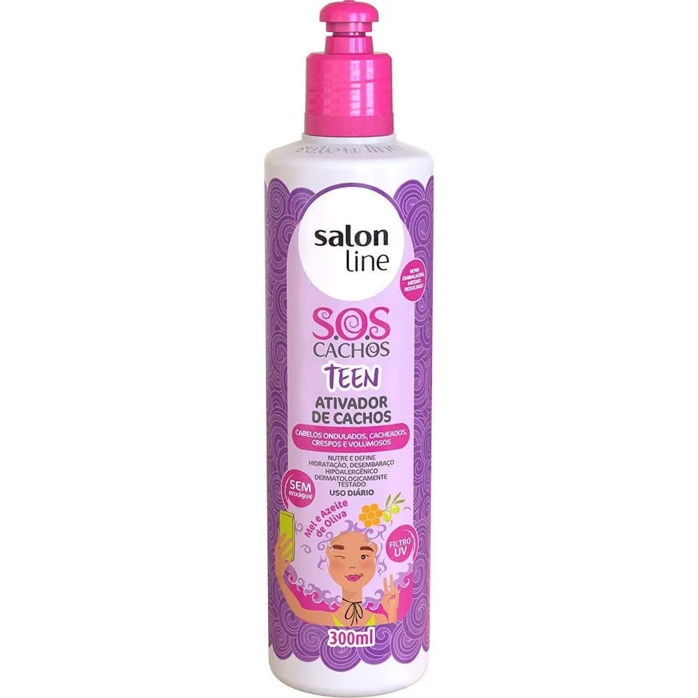 Ativador de Cachos Salon Line SOS Cachos Teen 300ml