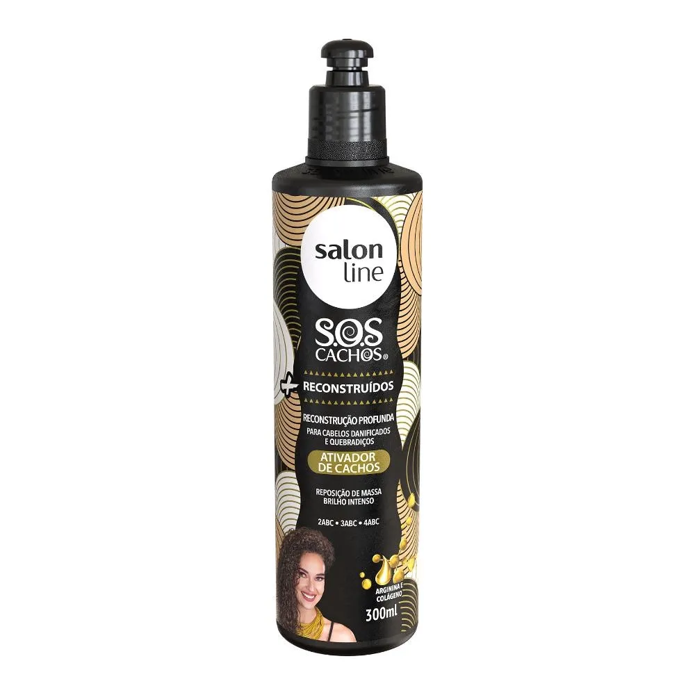 Ativador Cachos Salon Line Sos Cachos Arginina Reconstrucao 300ml