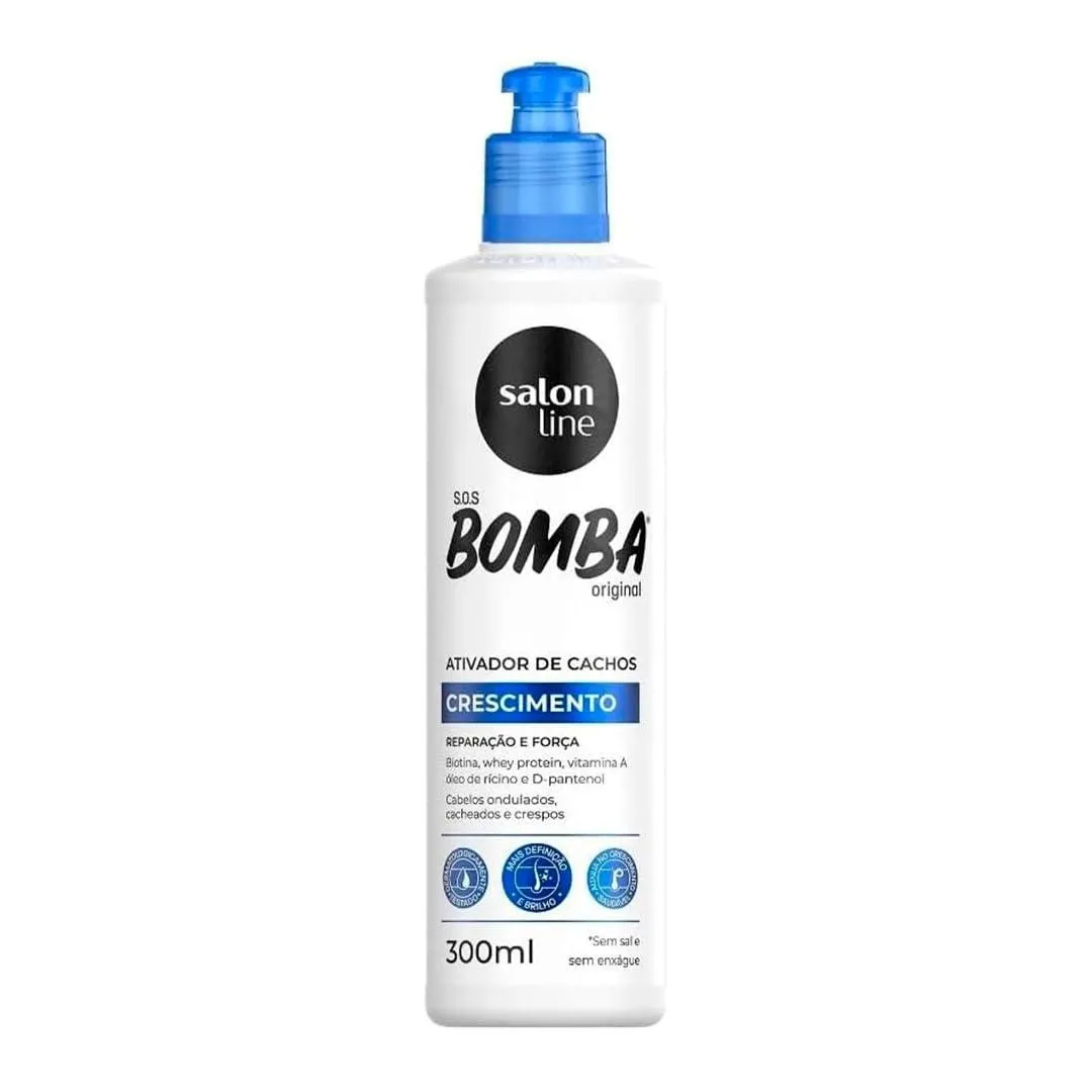 Ativador de Cachos Salon Line S.O.S. Bomba Original com 300ml