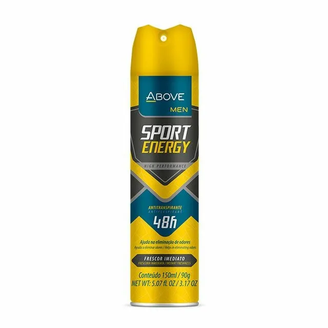 Desodorante Antibacteriano Aerosol Above Clássico 150ml Energy Men