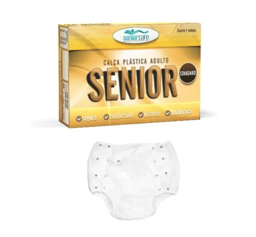 Calça Plástica Senior Care Standard com Botão Tam 48/50 - unidade