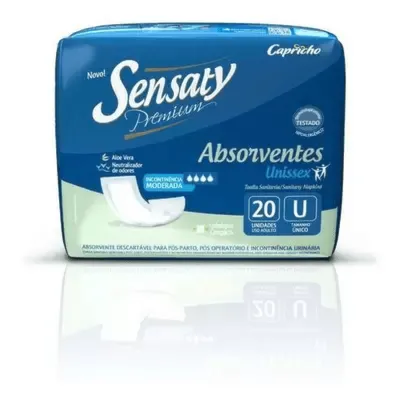 Absorvente geriátrico unissex Sensaty Premium tamanho único 20 unidades