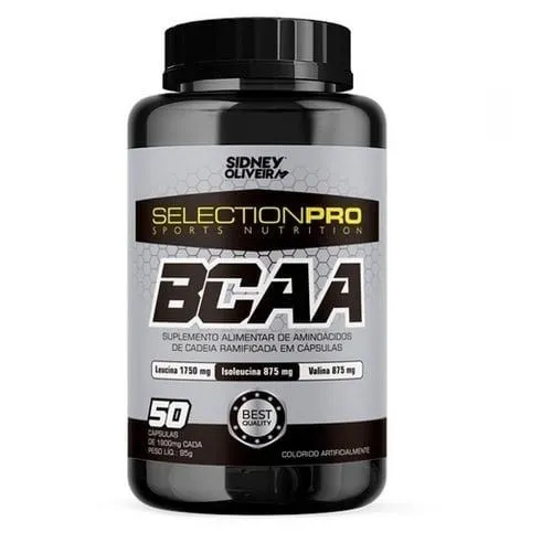 BCAA SELECTIONPRO 100 CÁPSULAS SIDNEY OLIVEIRA