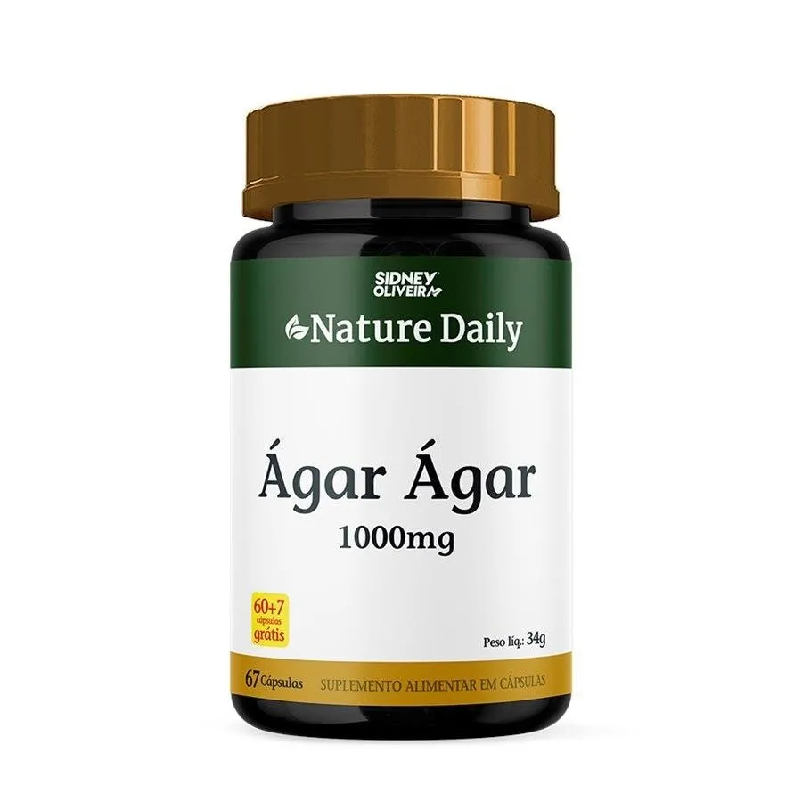 AGAR AGAR 1000MG NATURE DAILY 60+7 CAP SIDNEY OLIVEIRA