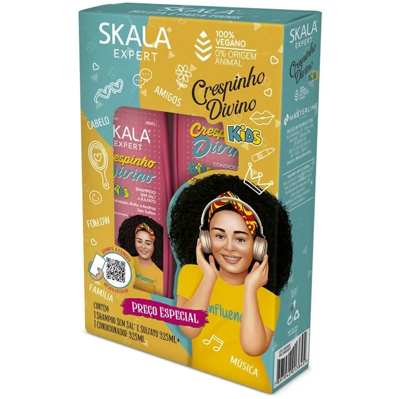 Kit Skala Expert Crespinho Divino Shampoo 325ml + Condicionador 325ml