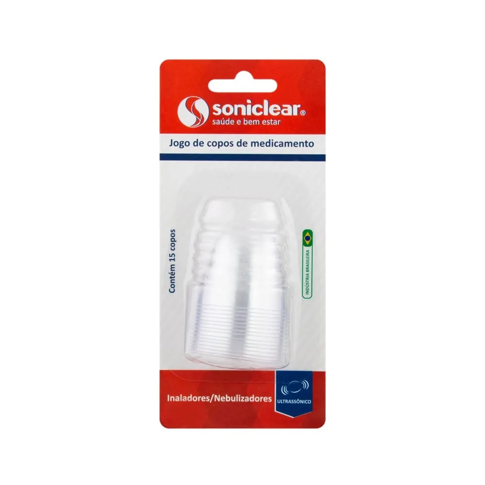 Copo Descartável Para Inalação Soniclear C/15 Unidades