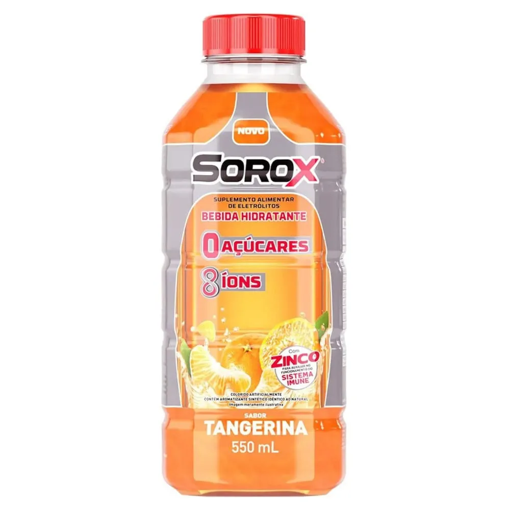 Bebida Hidratante de Eletrólitos Sorox Tangerina 550ml