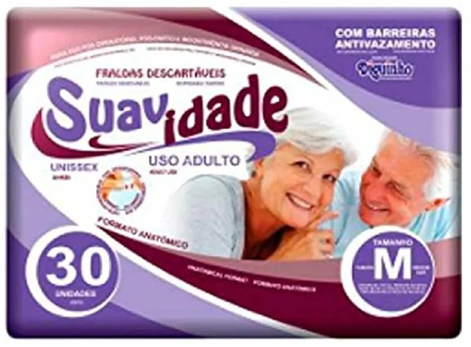 Fralda geriátrica Suavidade M 30 unidades