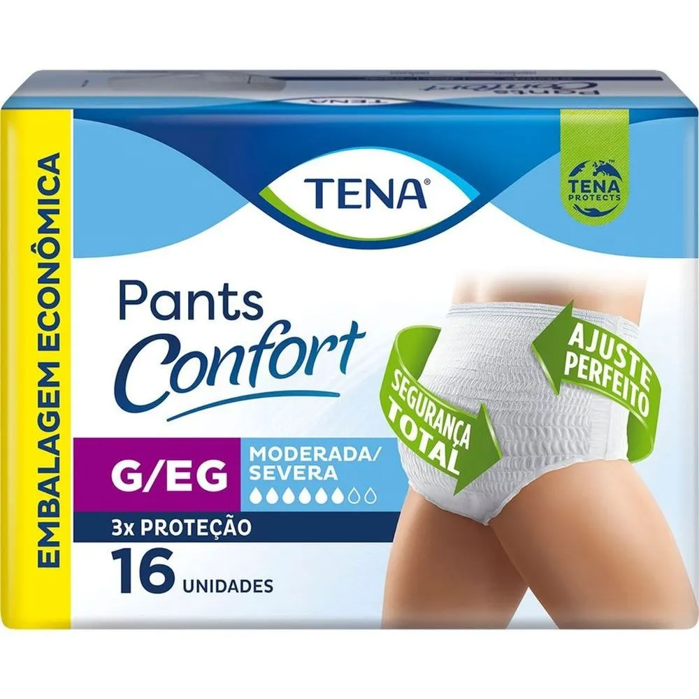 Fralda Geriátrica Tena Pants Confort G/EG 16 unidades