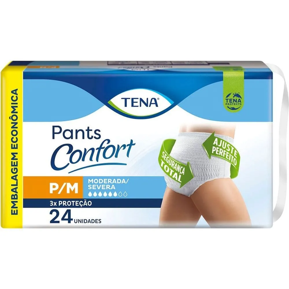 Fralda Geriátrica Tena Pants Confort P/M 24 unidades