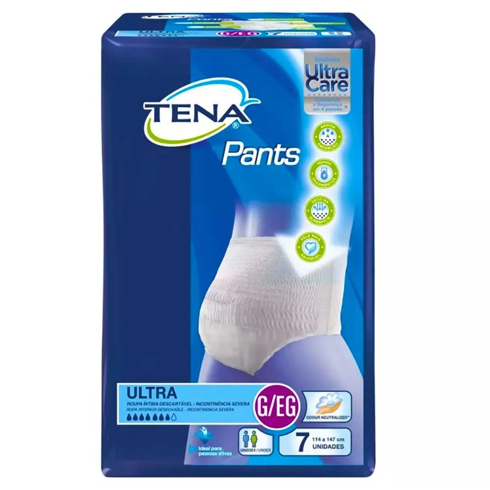 Fralda Geriátrica Tena Pants Ultra G/EG 7 unidades