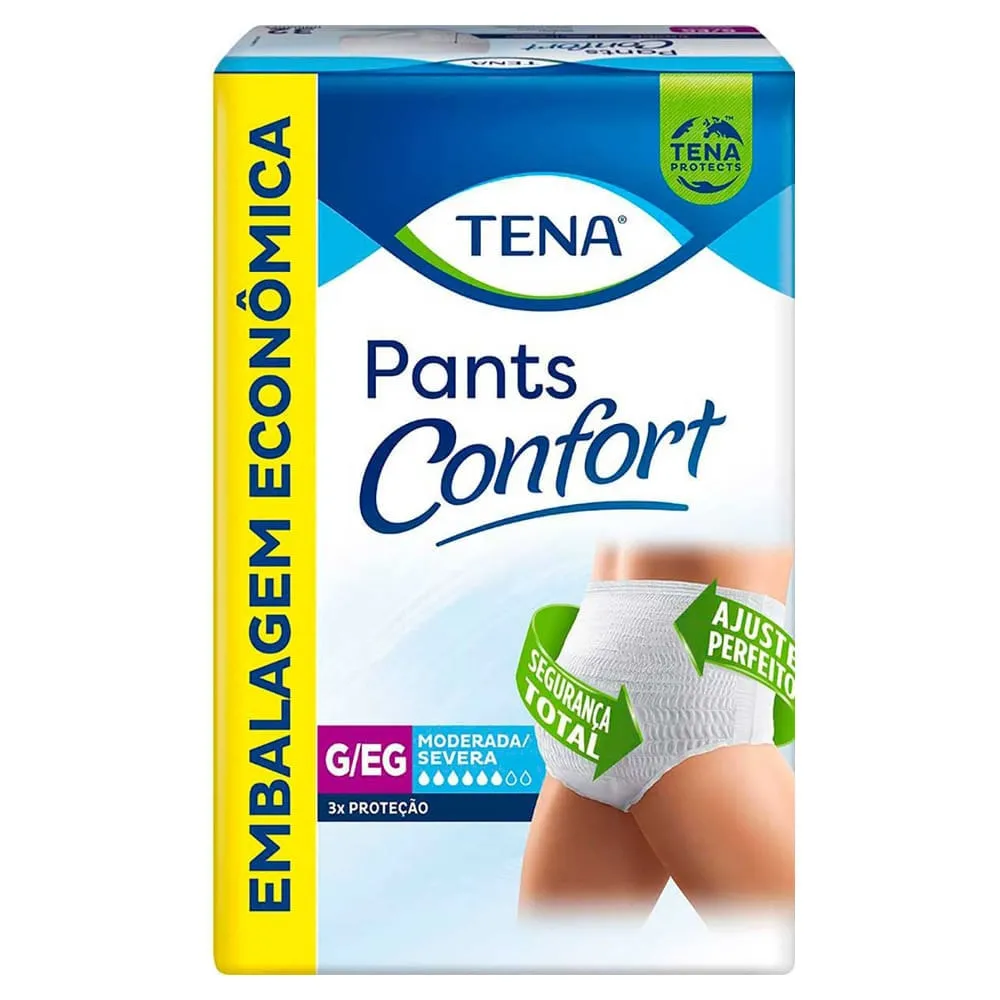 Roupa Íntima Tena Pants Confort Tamanho G/EG | Com 32 Unidades