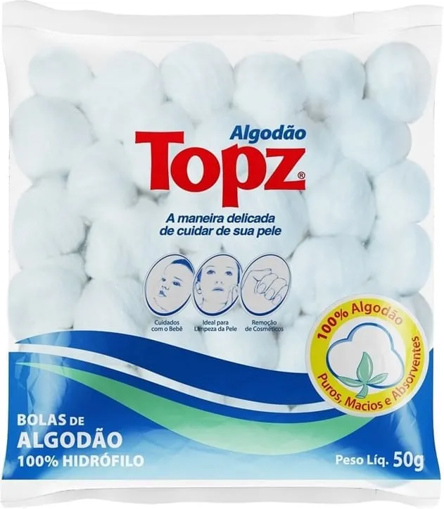 Algodão bola Topz 50g