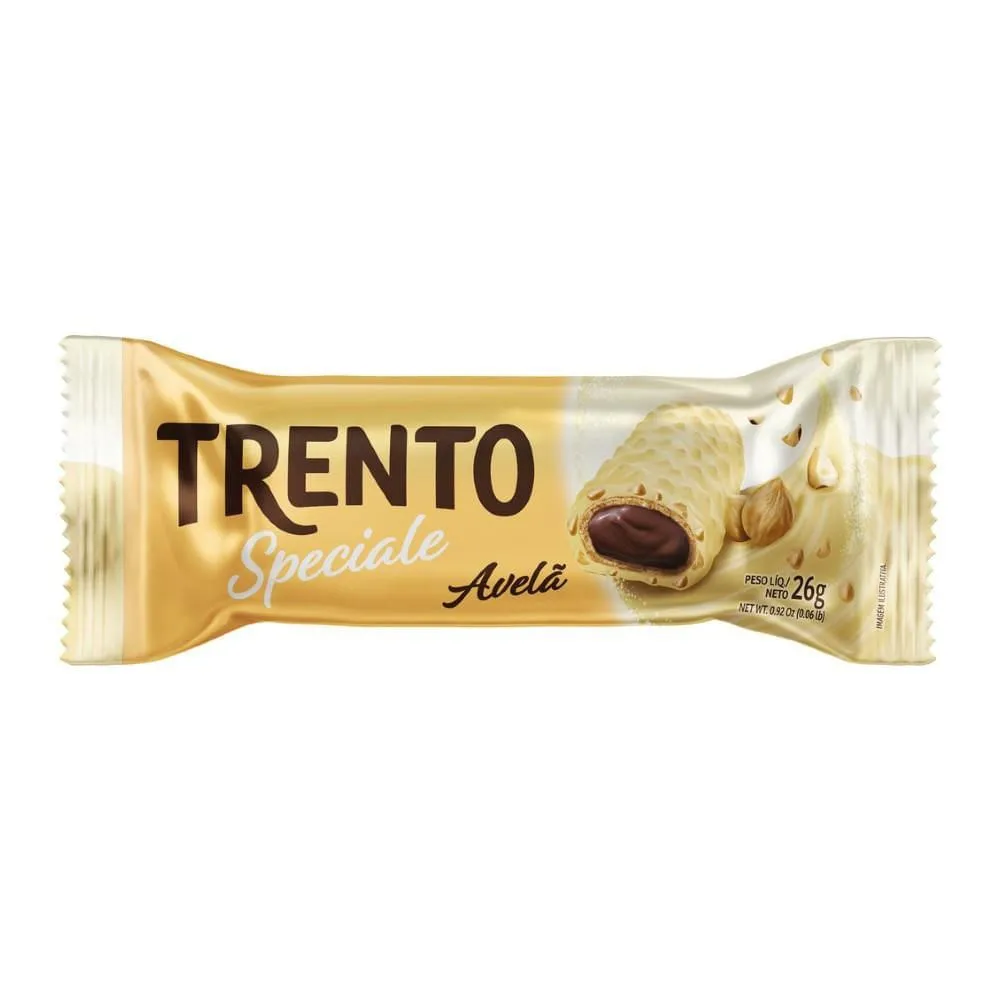 Chocolate Trento Speciale Chocolate Branco E Avelã 26g