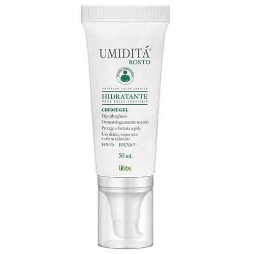 Creme Gel para Rosto Umiditá Pele Sensível FPS25 50ml