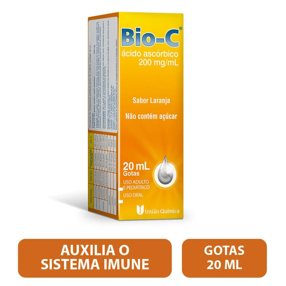 Bio-C Solução em Gotas 200mg/ml Sabor Laranja 20ml