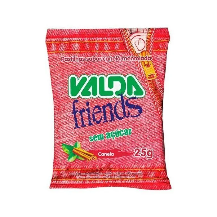 Pastilha Valda Friends Canela 25g