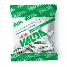 Tablet de goma de mascar Valda mentol 24g