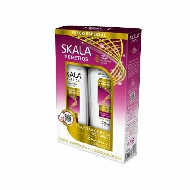 Shampoo + Condicionador Skala 325ml Genetiqs Glicólico