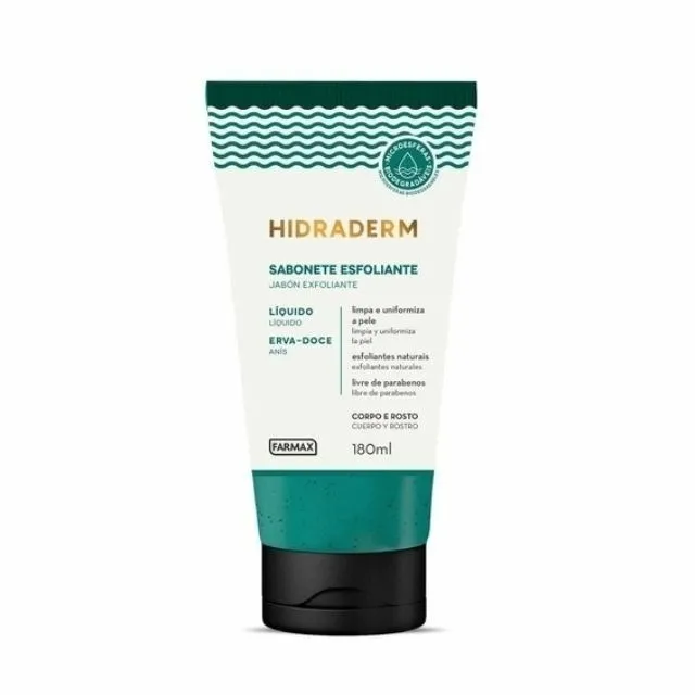 Sabonete Liquido Hidraderm Esfoliante 180ml Erva Doce