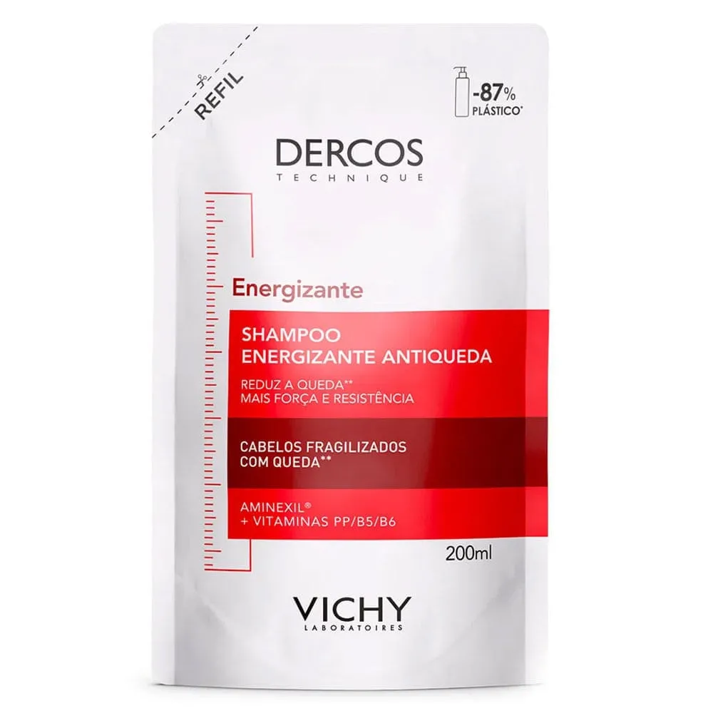 Refil Shampoo Antiqueda Vichy Dercos Energizante 200ml