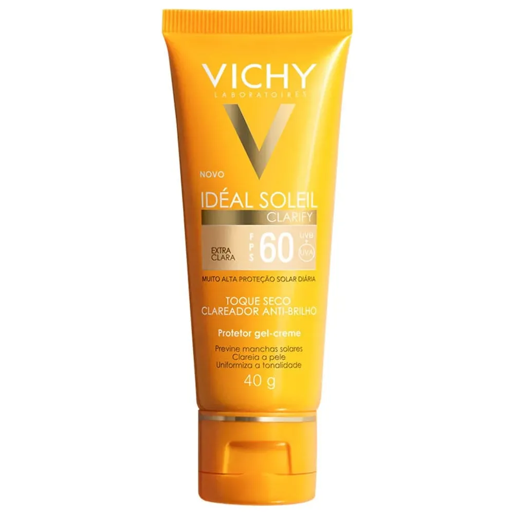Protetor Solar Idéal Soleil Clarify Ex-Clara Vichy FPS60 40g