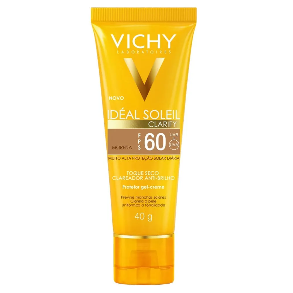Protetor Solar Vichy Ideal Soleil Clarify Morena FPS60 40g