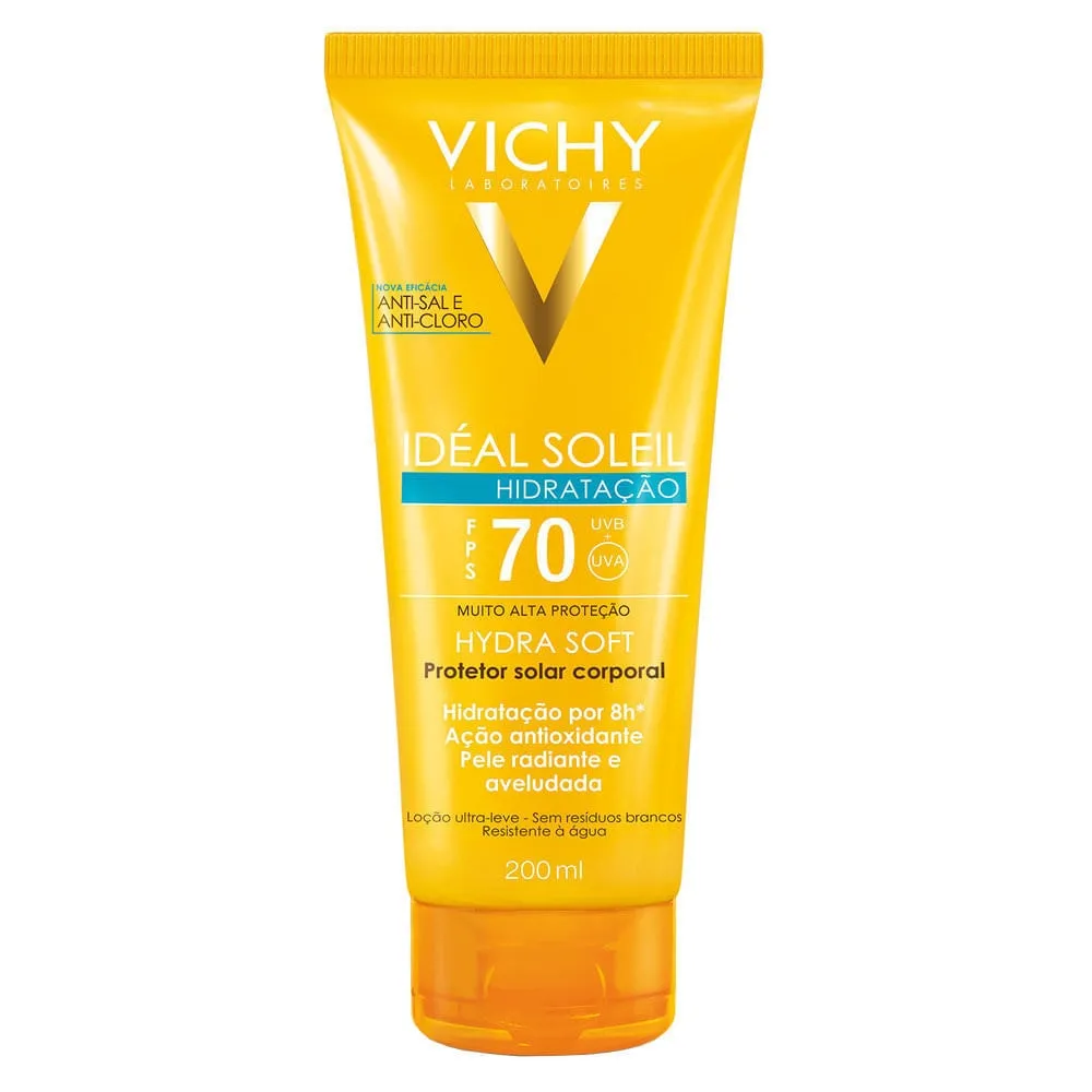 Protetor Solar Idéal Soleil Hydrasoft Vichy FPS70 200ml