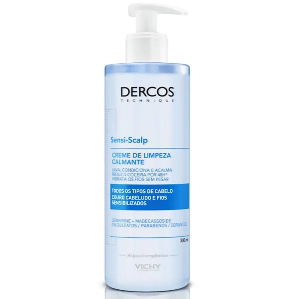 Dercos Creme de Limpeza Calmante Sensi Scalp Vichy 300ml
