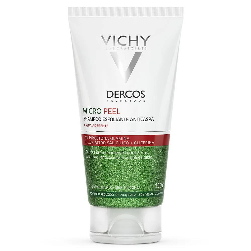 Shampoo Vichy Dercos Micro Peel Esfoliante Anticaspa 150ml