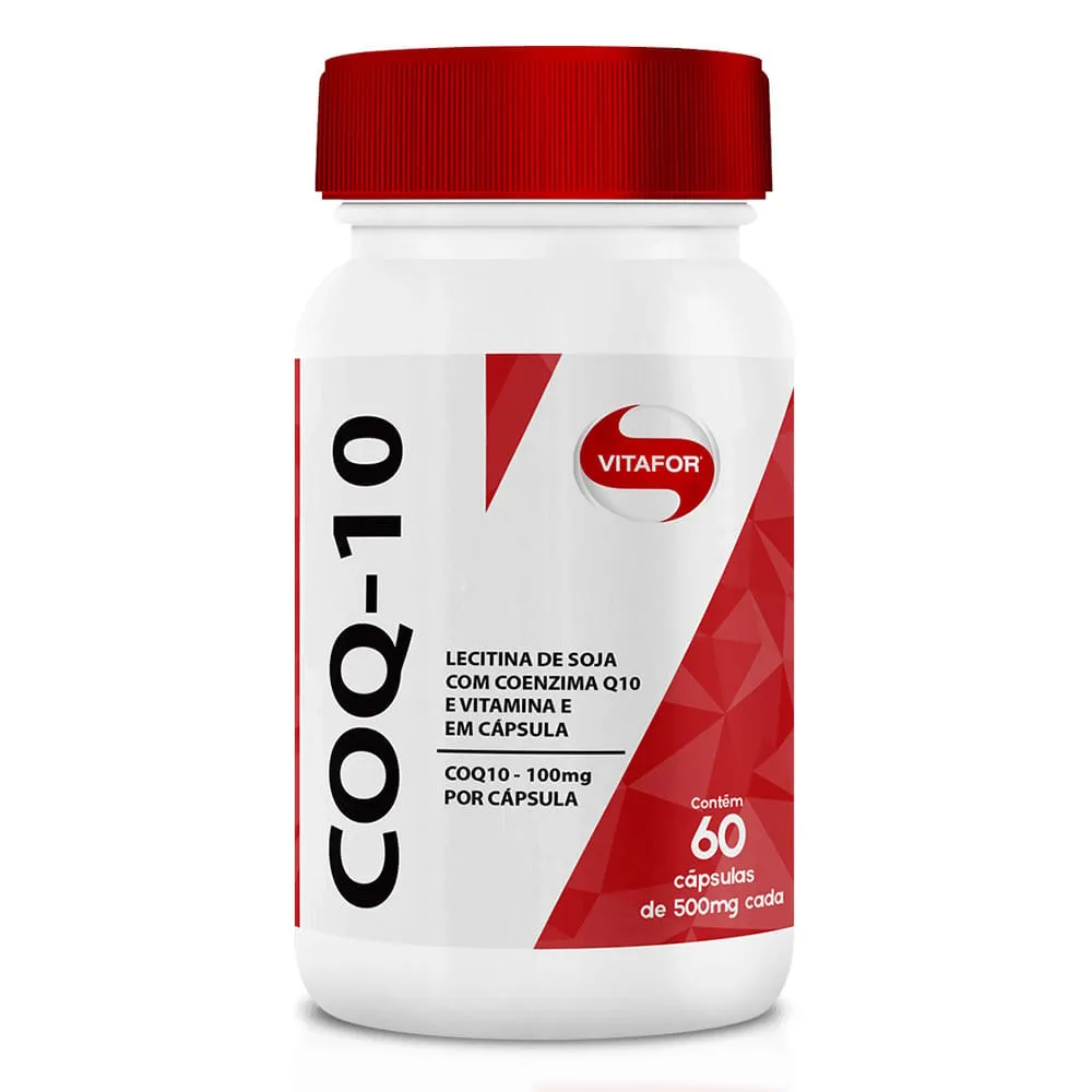 Lecitina de Soja e Coenzima Q10 Vitafor 100mg 60 Cápsulas