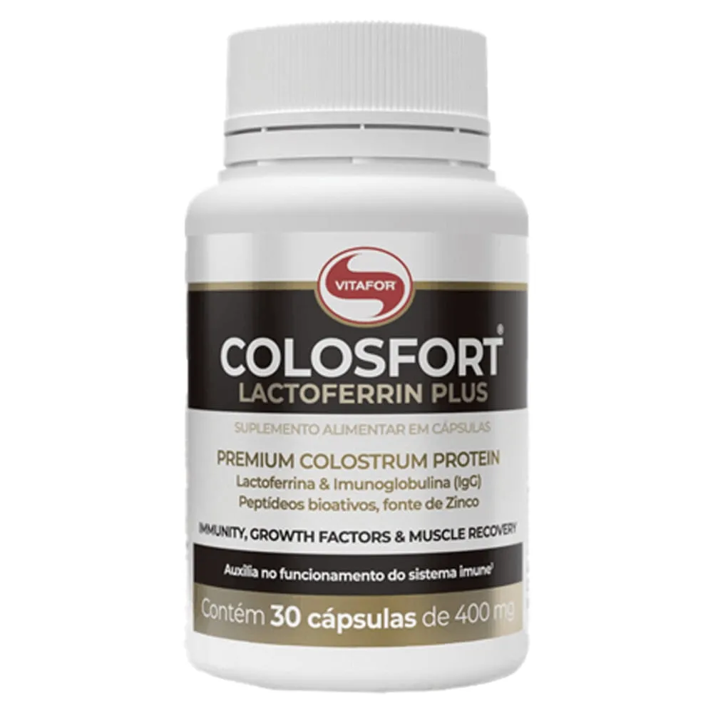 Colosfort Lactoferrin Plus Vitafor 400mg | Com 30 Cápsulas