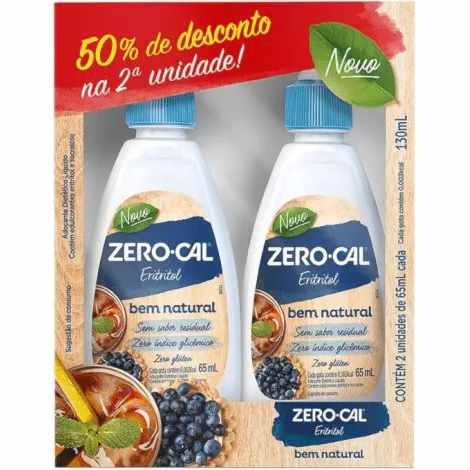 Adoçante Líquido Zero-Cal Eritritol Pack 265ml