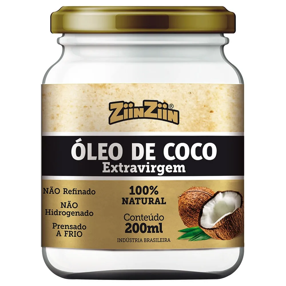 Óleo de Coco Extra Virgem ZiinZiin 200ml