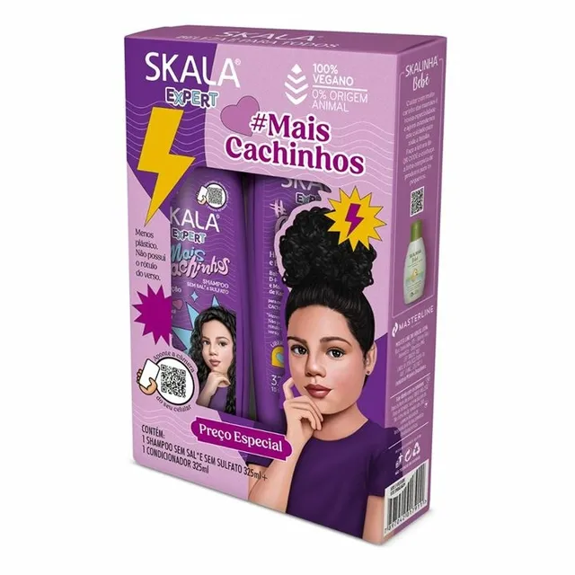 Shampoo + Condicionador Skala 325ml Mais Cachinhos