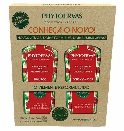 Kit Phytoervas Shampoo 250ml + Condicionador 250ml Fortalecimento Total