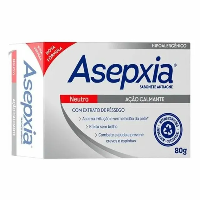 Sabonete Asepxia Barra 80g Neutro